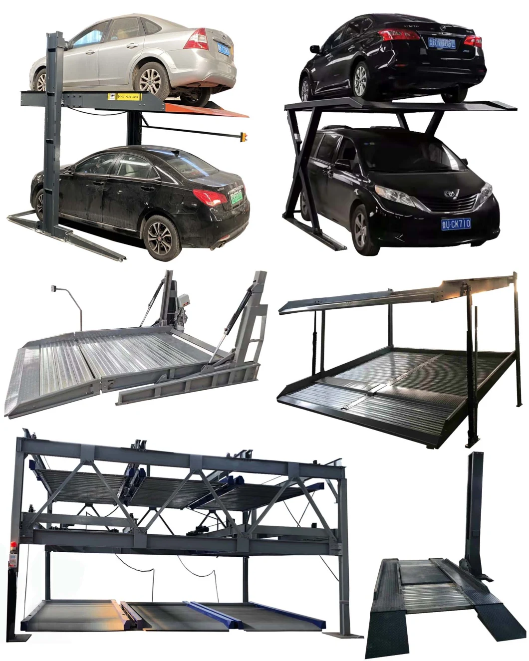 CE Approved Factory Sale Home Garage Automatic Park System Two Four Post Auto Stacker Double Level Vertical Vehicle Elevator Hydraulic Scissor Car Parking Lift