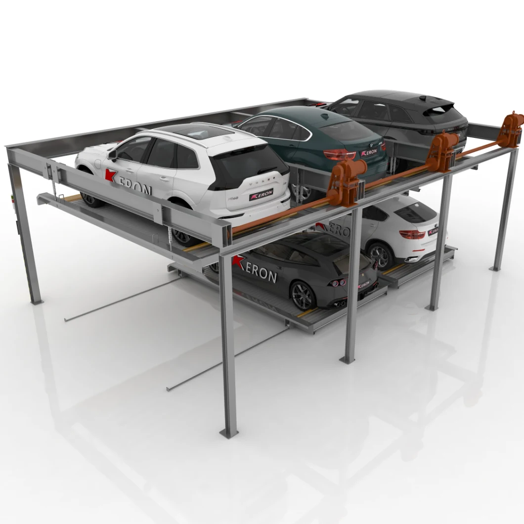Factory Price Lift Transverse Car Stacking 2 Levels Puzzle Vertical Parking System