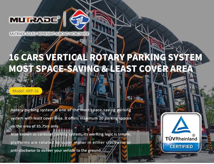 Jiuroad 16 Cars Rotary Parking Automated Smart Parking System