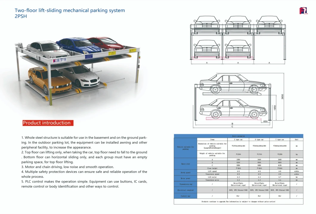 2022 New Electric Automated Control Mechanical Smart CE Car Parking System