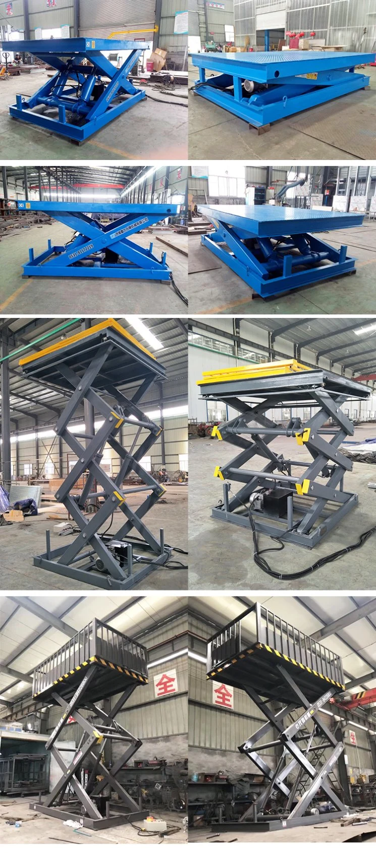 2t Small Portable Stationary Scissor Lift, Automatic Lifting Table