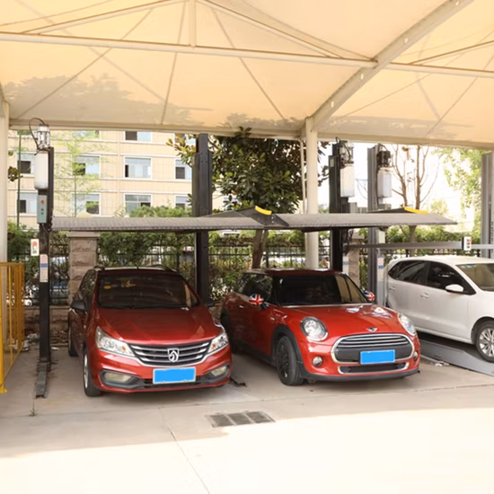 CE Certified Double Stacker Hydraulic Scissor Car Parking Lift