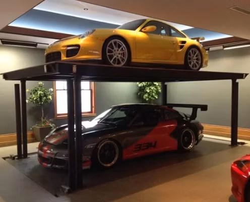 Car Parking Lift 2-Layer, Underground Garage, Villa Home Use