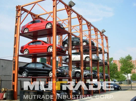 Hydraulic Parking Quad Vehicle Storage Car Triple Stacker Three Level Parking Lift