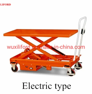 Heavy Duty500kg- 1000kg Portable Electric Hydraulic Scissor Lift Table