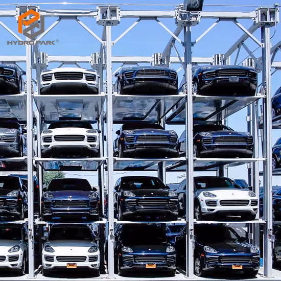 Commercial Multi Level Parking Lift System Indoor Quad Stackers