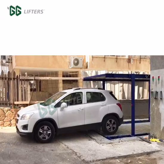 2 cars hidden Pit lifting parking system