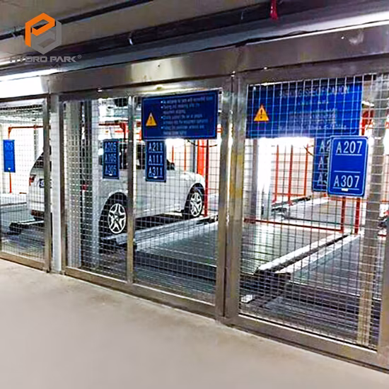 Pit Parking Hydraulic Inground Car Park Multi-Level Parking System